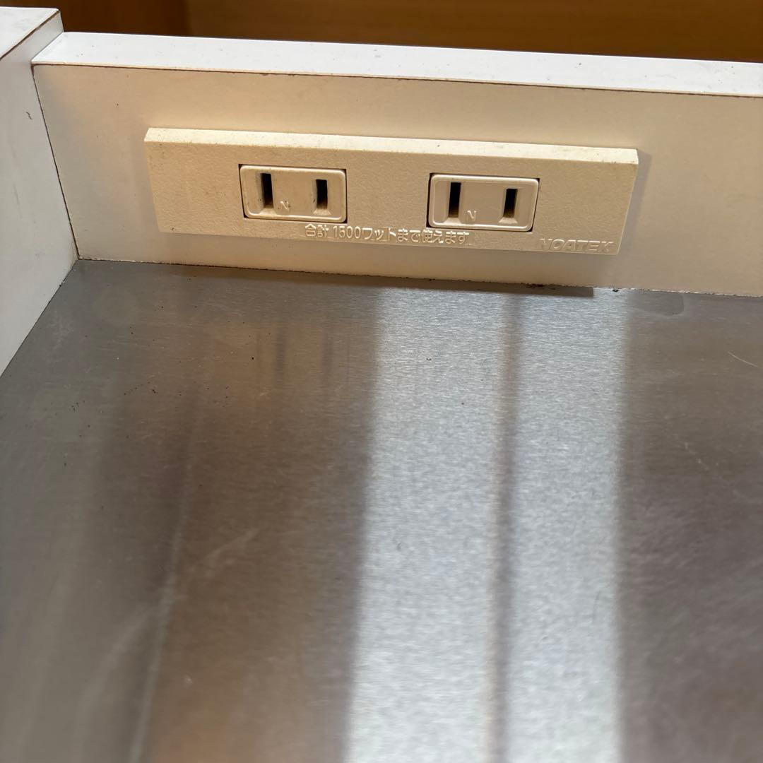 ピヨピヨ ガルトステンレストップキッチンカウンターコンセント・キャスター付