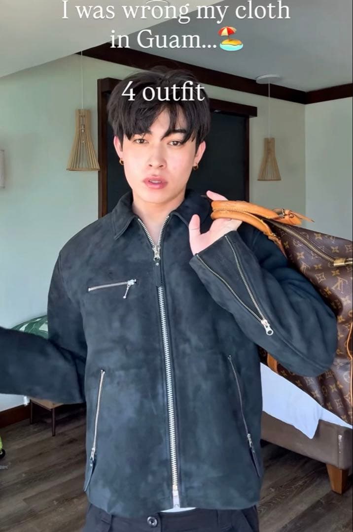 Stussy Bing Jacket Suede ブルゾン ラムレザー 24ss