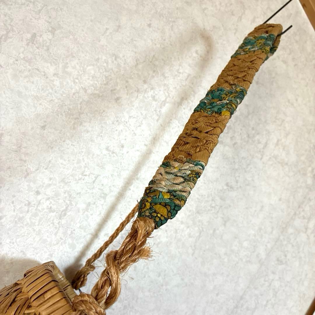 岩手県鳥越地方背負いかご 収穫用 山菜 キノコ　ひも付き 市場かご