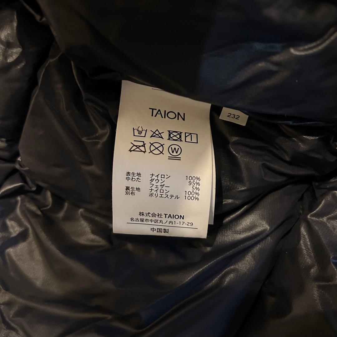 【美品】TAION×fredy emue ボリュームダウンコート Black S