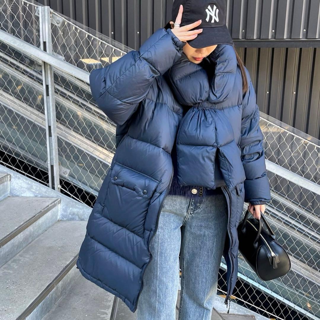 【美品】TAION×fredy emue ボリュームダウンコート Black S