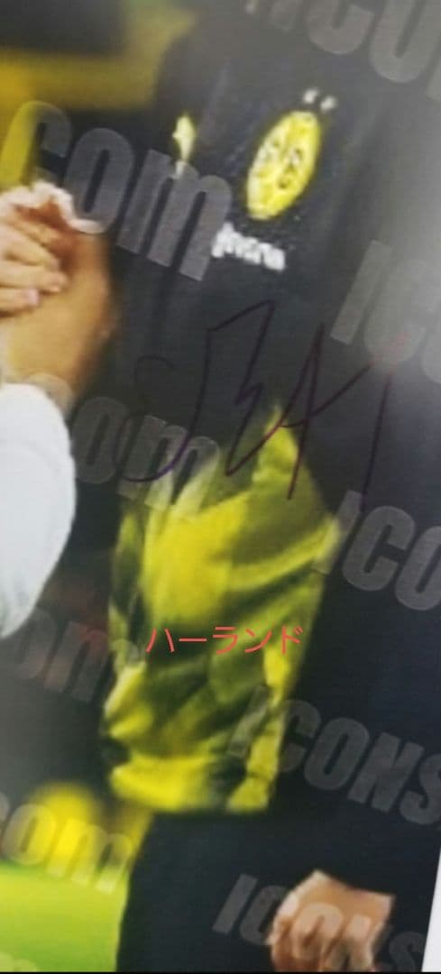 ICONS　エムバペ　ハーランド　直筆サイン　フォトグラフ　写真