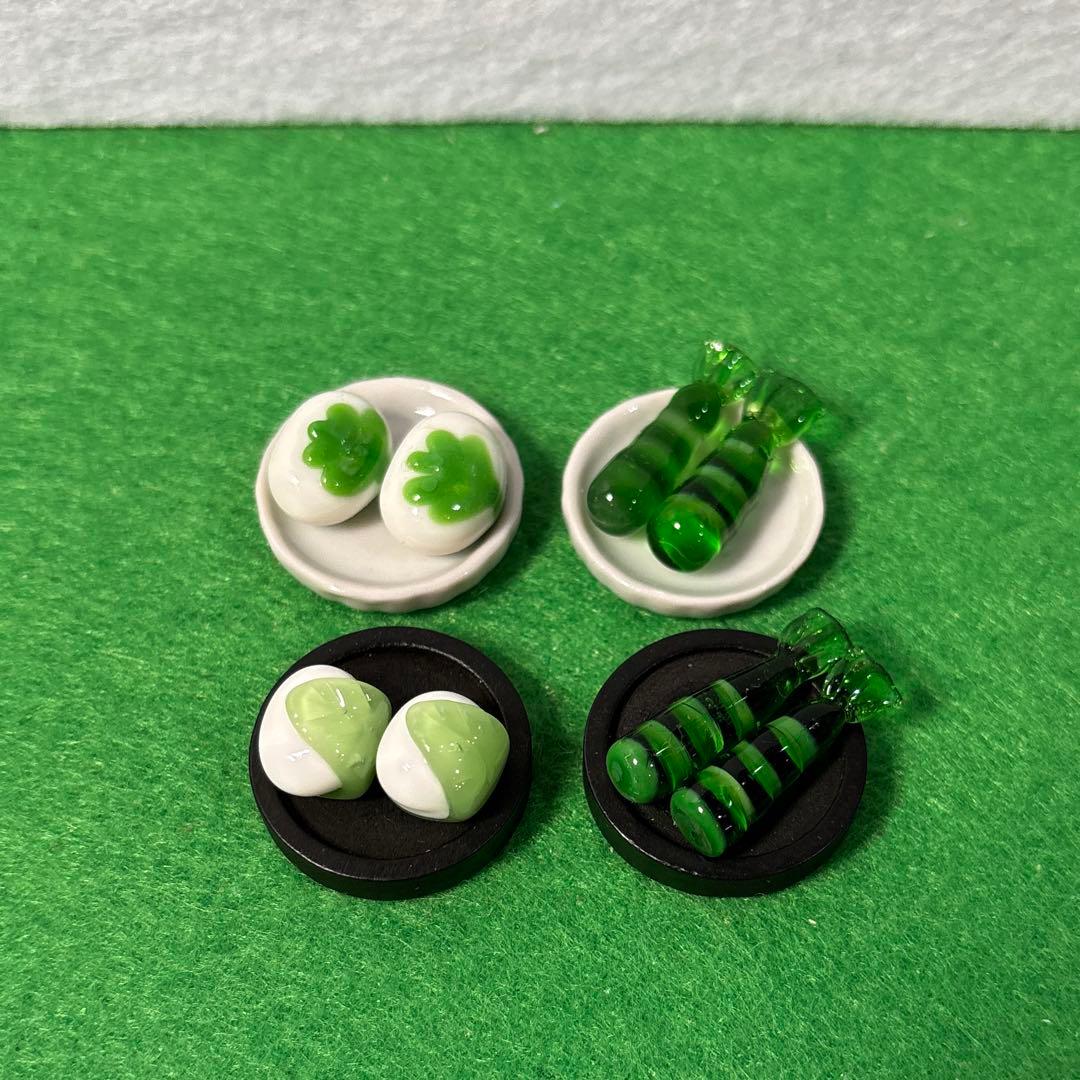 柏餅とちまき　ガラス細工　ミニチュア