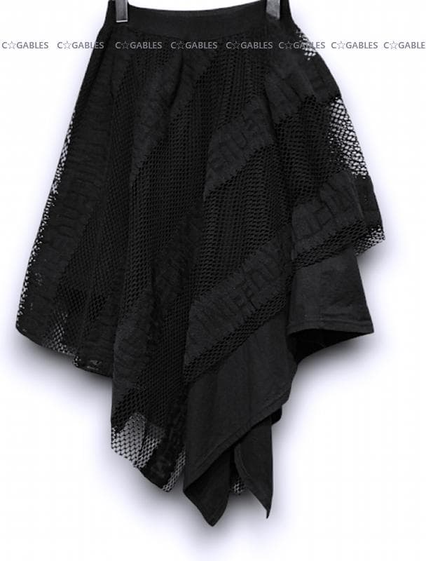 LIMI feu リミフゥ 変形アシンメトリーフレアースカート ヨウジヤマモト