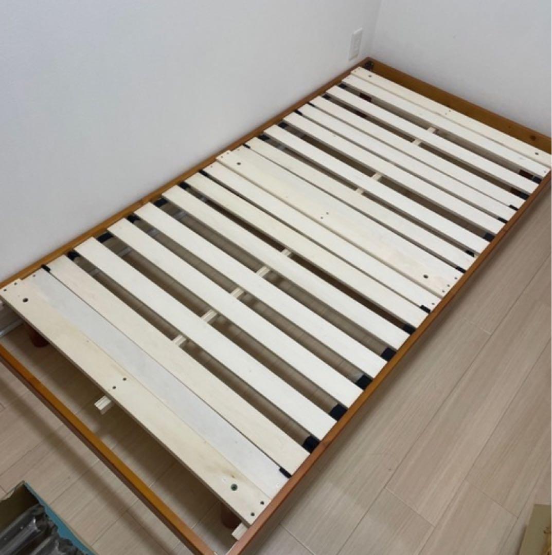 木製シングルサイズすのこベッド