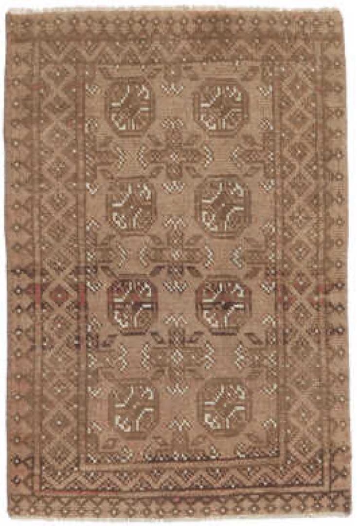 アフガン　ラグ　絨毯　カーペット　手織り　インテリア　ヴィンテージ