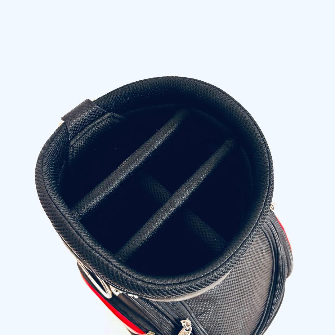 美品　ADIDAS　アディダス　キャディバッグ　ブラック/レッド