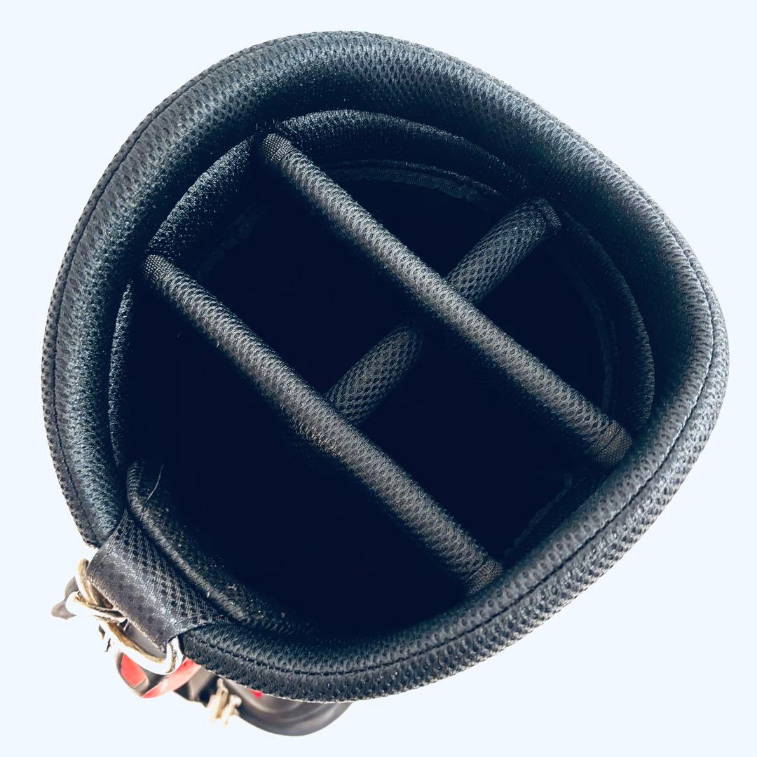 美品　ADIDAS　アディダス　キャディバッグ　ブラック/レッド