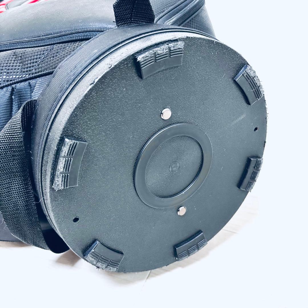 美品　ADIDAS　アディダス　キャディバッグ　ブラック/レッド