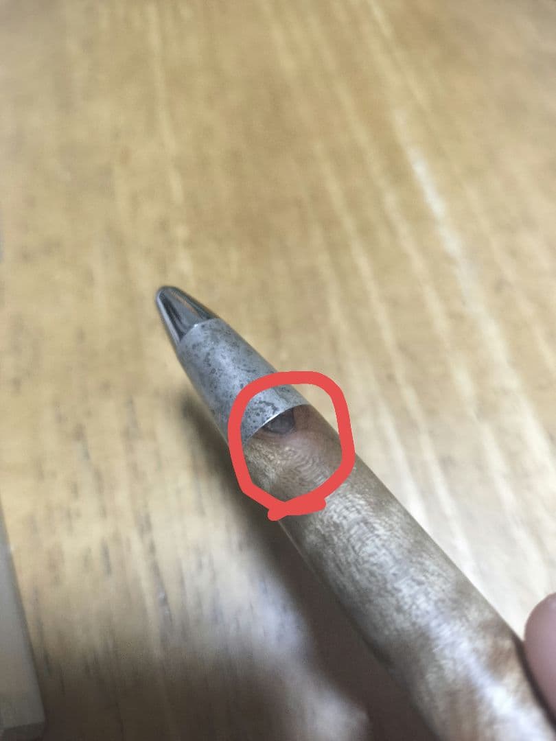 最終値下げ 野原工芸 シャープペンシル マーブルウッド 斑紋純銀金具 新型