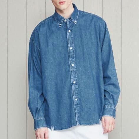 未使用 H beauty&youth BITING DENIM BD SHIRT