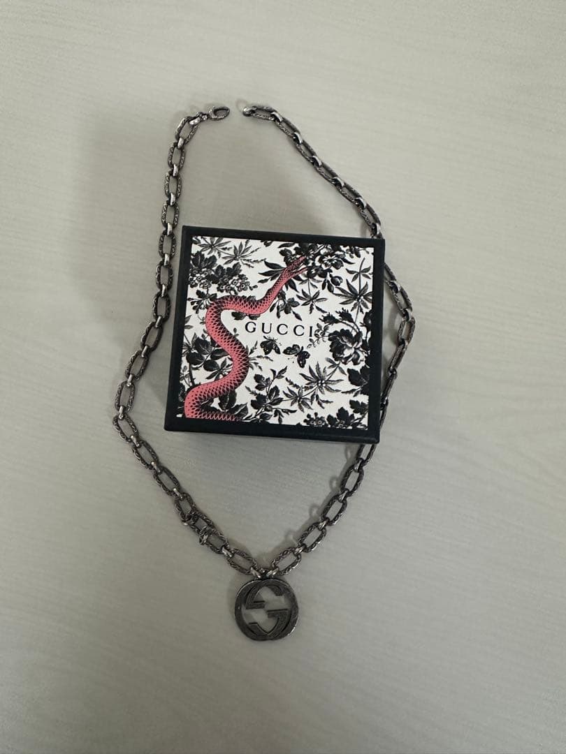 GUCCI グッチ シルバーチェーンネックレス シルバー925 Ag925