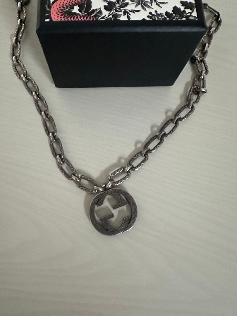 GUCCI グッチ シルバーチェーンネックレス シルバー925 Ag925