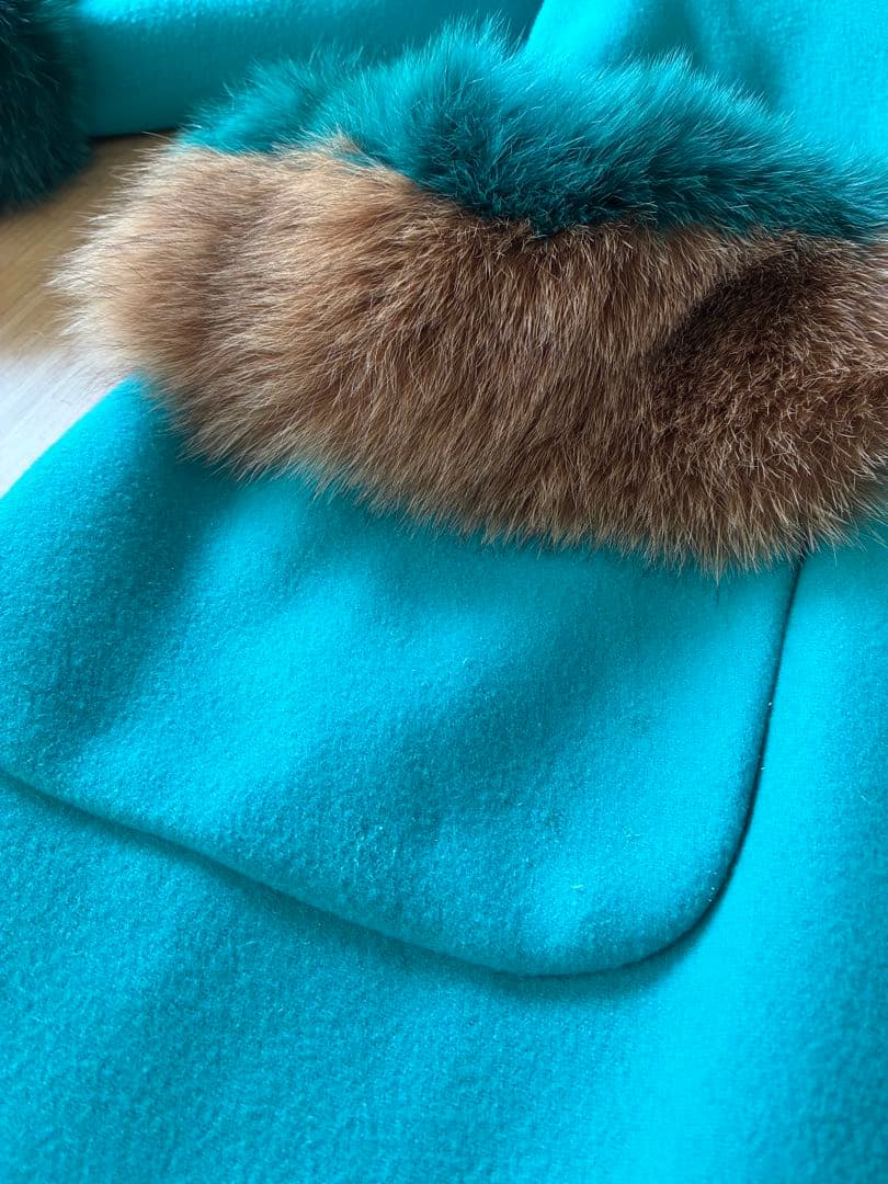 チェスティ　ロングコート ファー付き