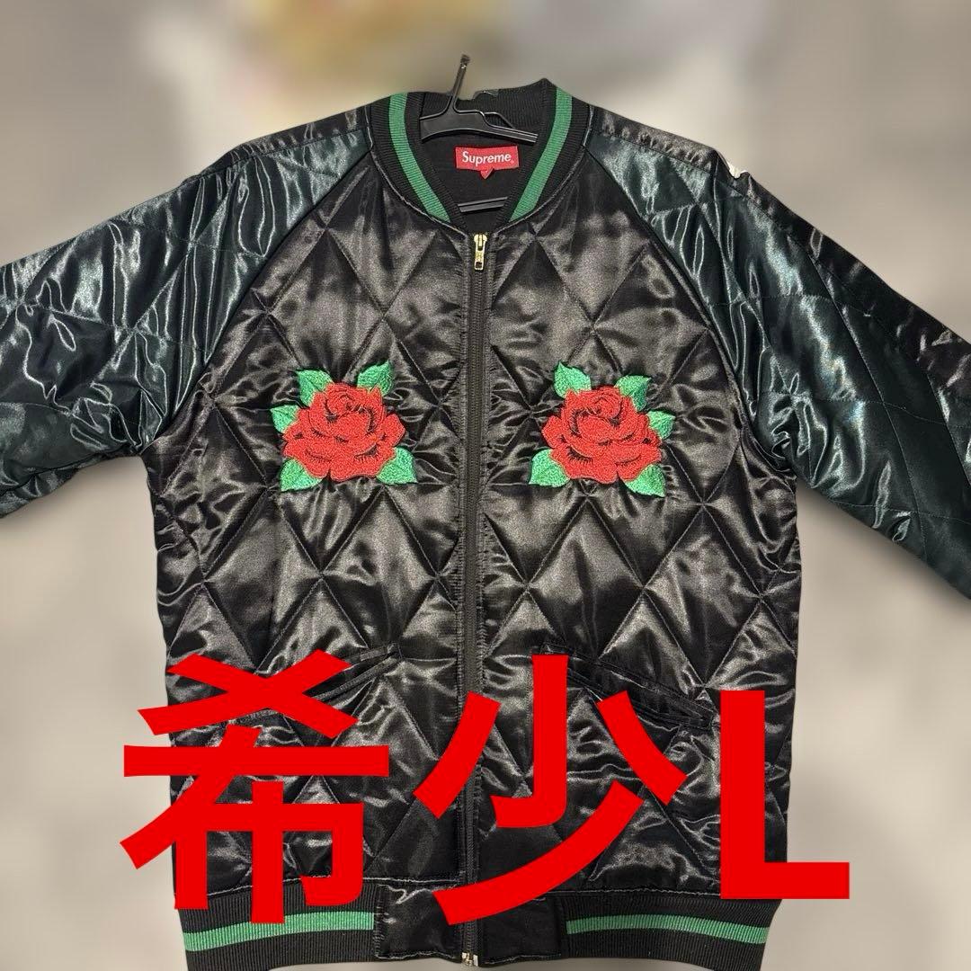 ジャケット・アウター supreme rose satin bomber jacket