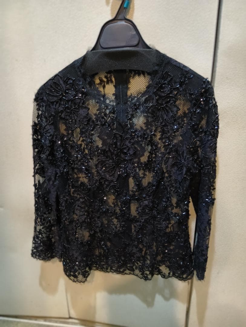 CHRISCELINクリスセリーン　スパンコール＆ビーズトップス＆ロングスカート