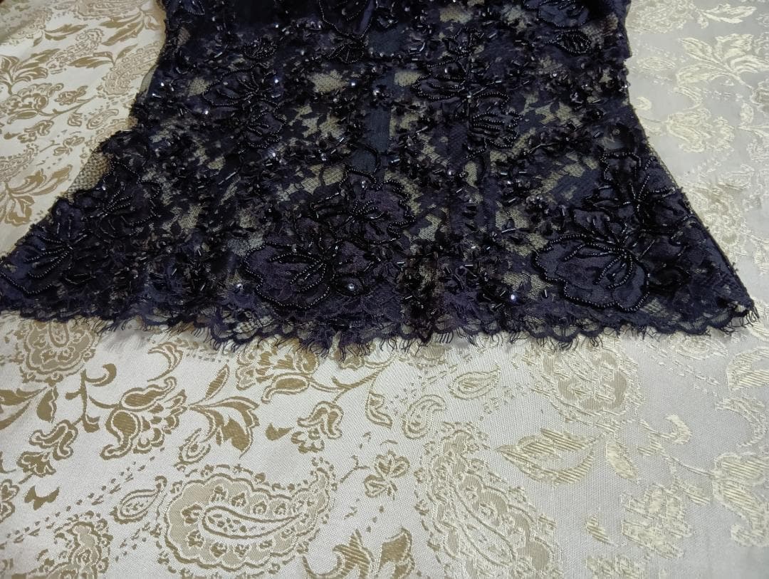 CHRISCELINクリスセリーン　スパンコール＆ビーズトップス＆ロングスカート