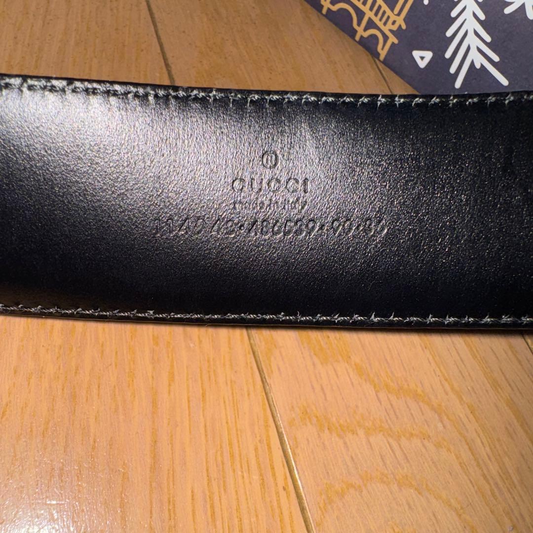 最終価格‼️ GUCCI グッチ ベルト 本革 黒 ダブルロッキングジー
