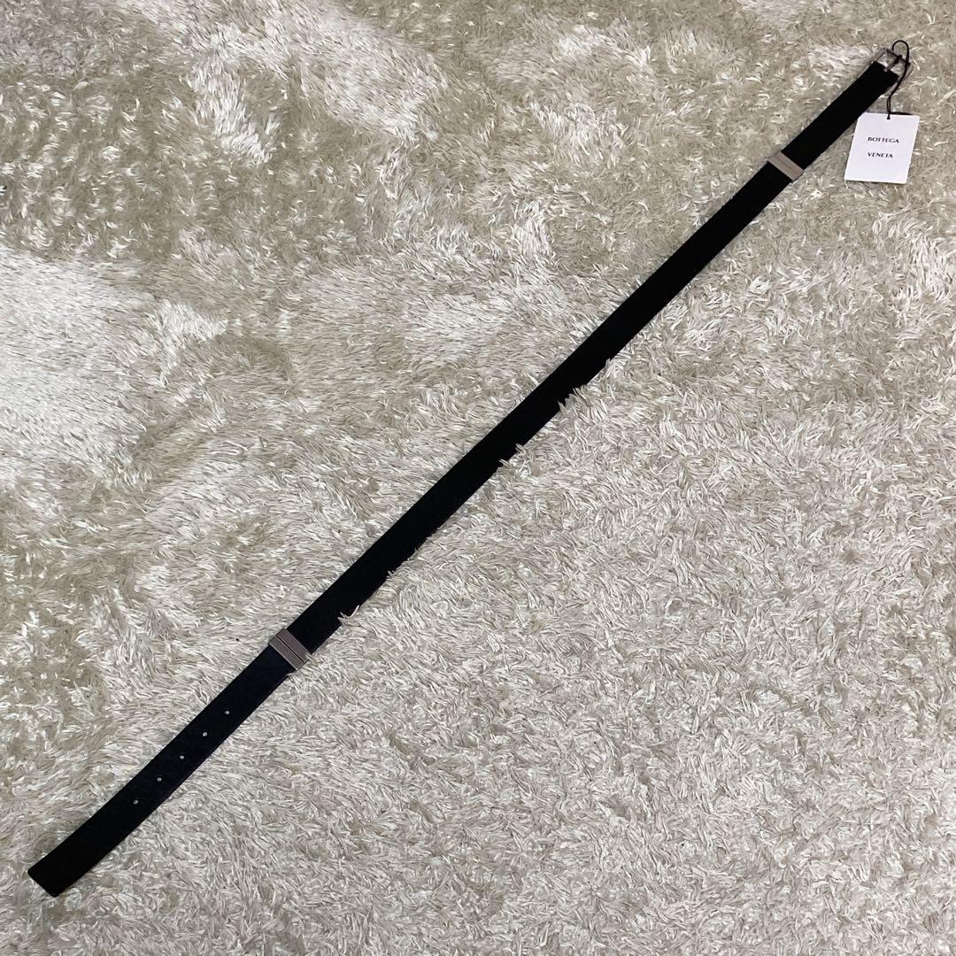 タグ&袋付き❗️新品未使用✨ボッテガヴェネタ　レザーベルト　リバーシブル　黒×緑