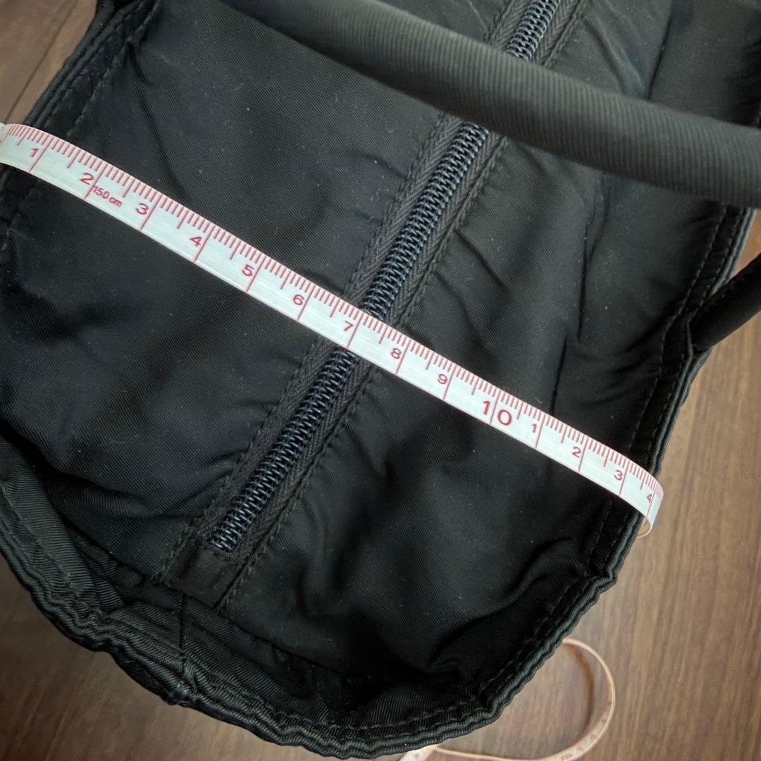 PRADAプラダナイロンショッピングトートバッグ黒タグ有り