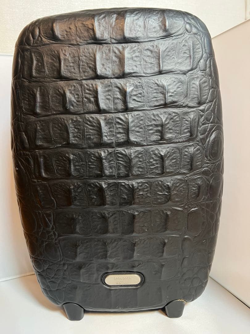アレクサンダーマックイーン サムソナイト クロコ柄 ブラック スーツケース