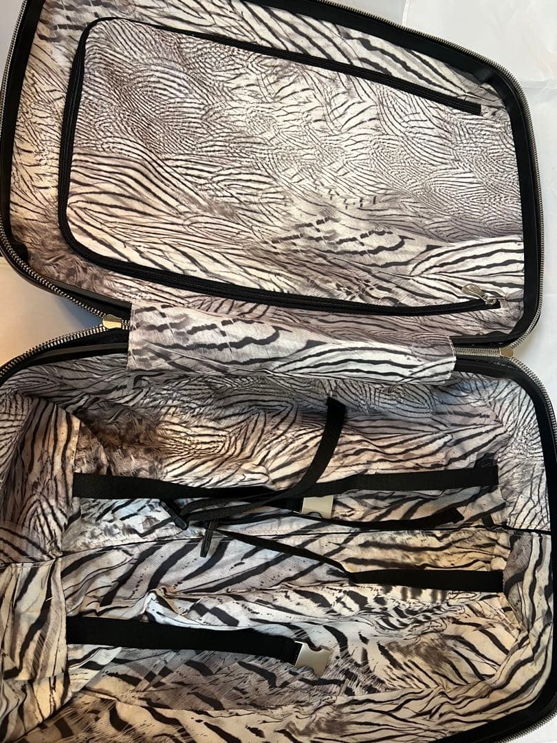 アレクサンダーマックイーン サムソナイト クロコ柄 ブラック スーツケース