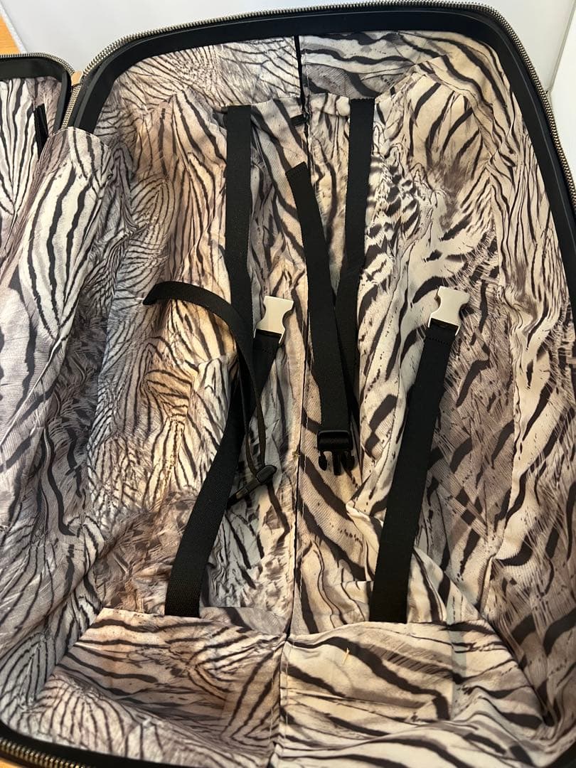 アレクサンダーマックイーン サムソナイト クロコ柄 ブラック スーツケース