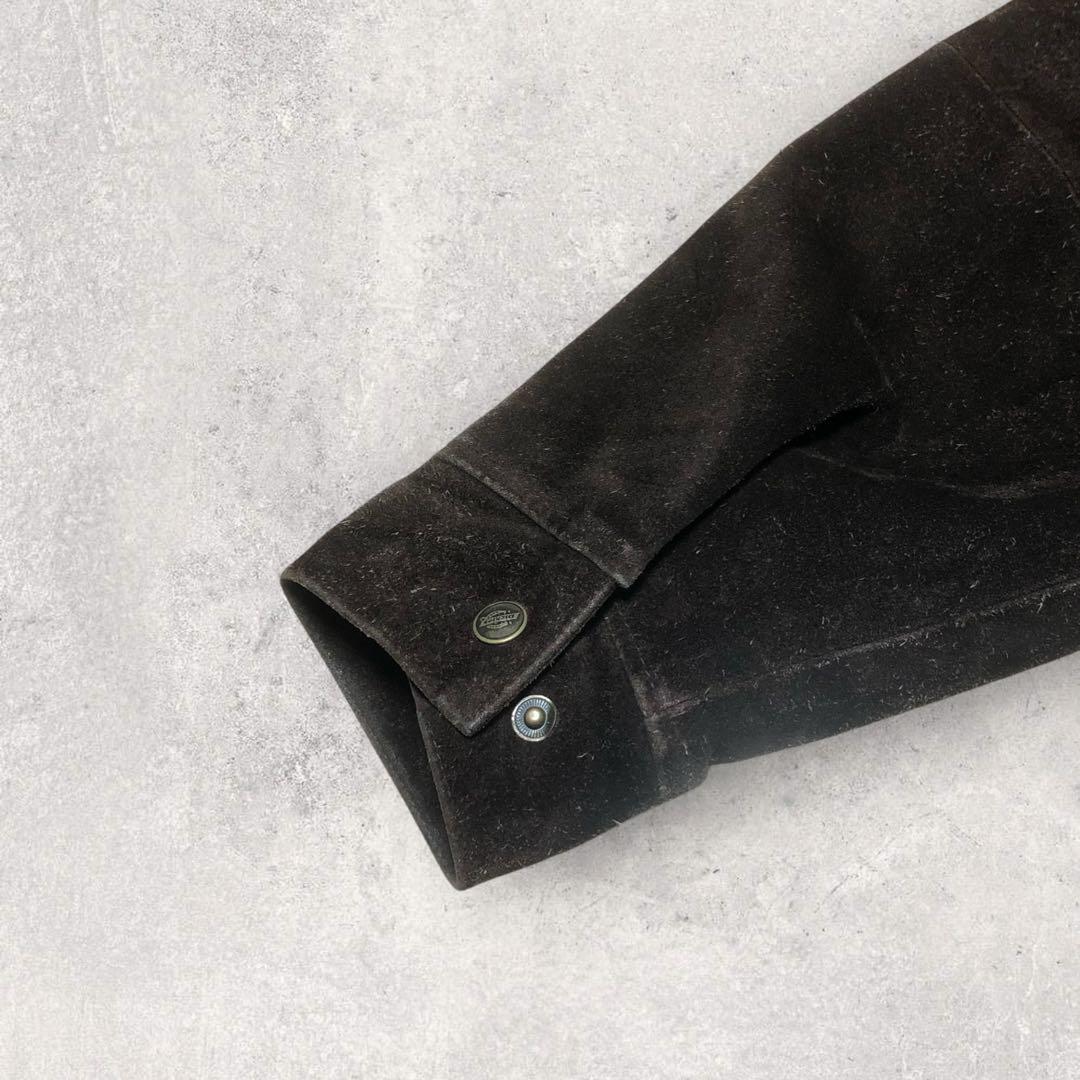 【送料無料】古着好き必見！DickiesヴィンテージスエードジャケットXLサイズ