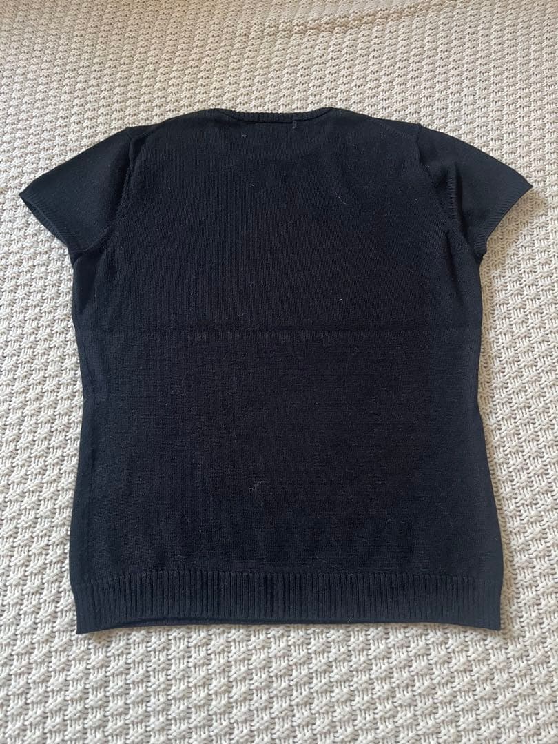 Burberry チェック柄　ワンピース　半袖ニット　カーディガン