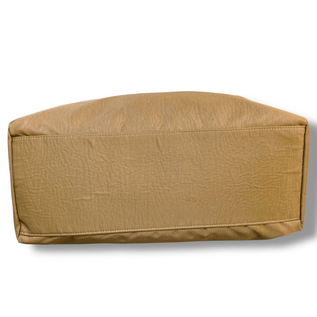 バレンシアガ クロコ型押し A4収納可 ゴールド金具 ボストンバッグ ブラウン