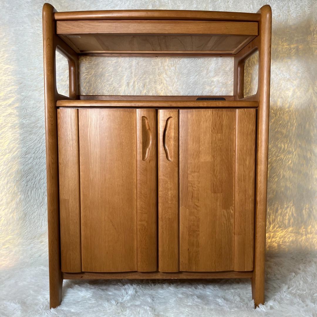 極美品 MARUNI マルニ木工 木製 キャビネット リビングボード 収納