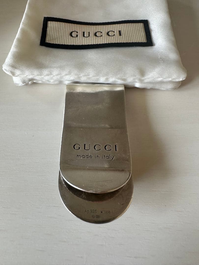 レア❗️グッチ GUCCI メンズ マネークリップ キャット ヘッド モチーフ