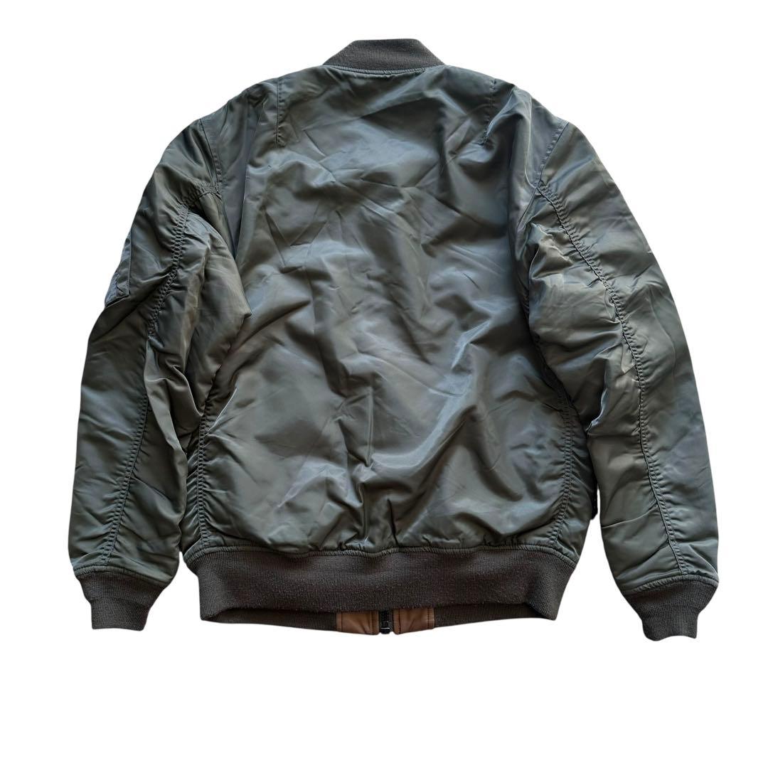 アヴィレックス　MA-1 フライトジャケット　リバーシブル　カーキー　ブルゾンL