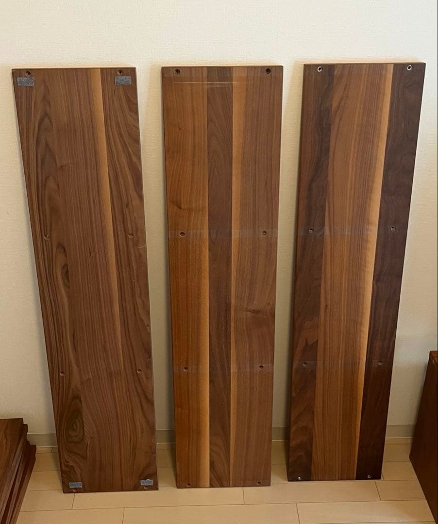 無印良品　スタッキングシェルフセット・３段×２列・ウォールナット材