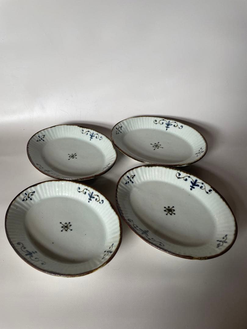 高島大樹　オランダ楕円皿　4枚組