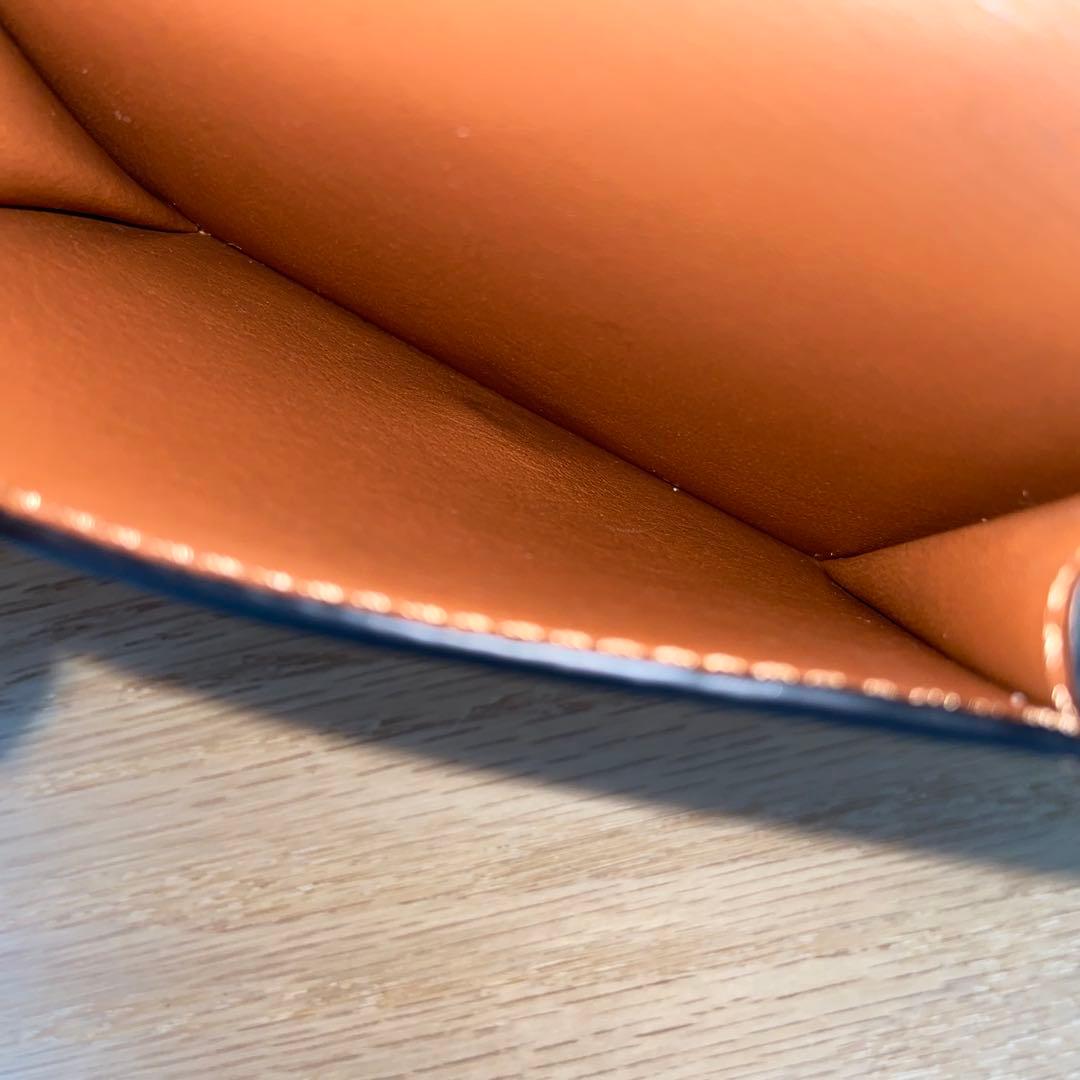 【ラッキーチャーム付き】ロエベ　アナグラム　トライフォールド　ウォレット　タン