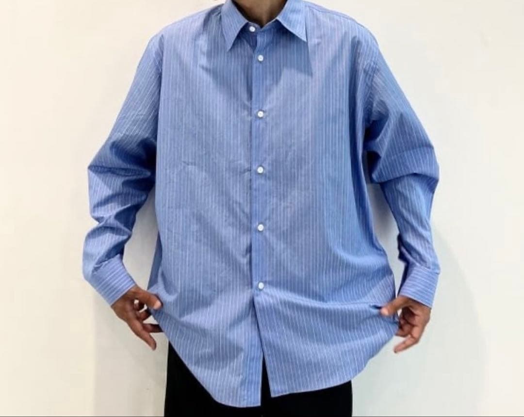トップス AURALEE SUVIN STRIPE SHIRT 4