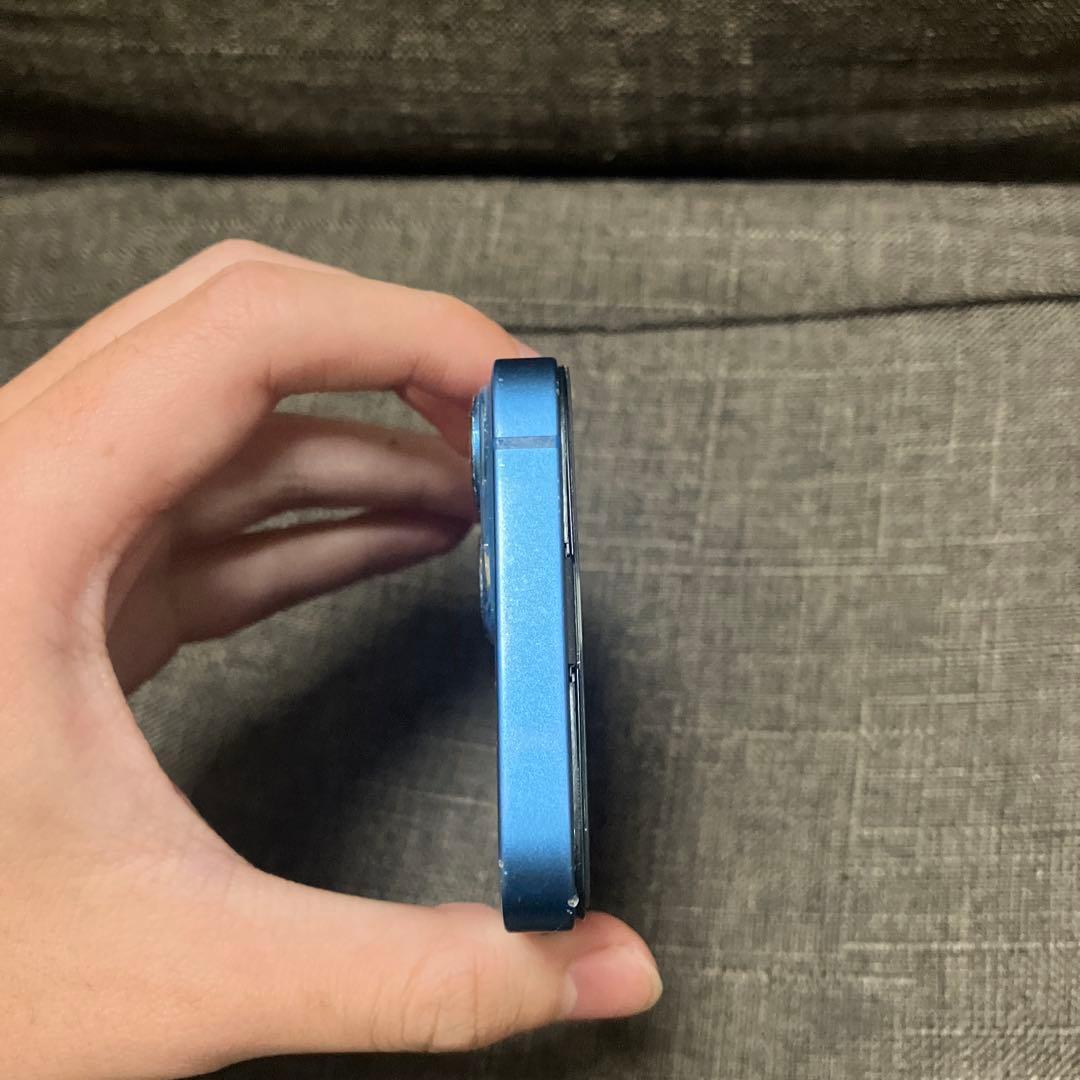 液晶傷なし iPhone 13 mini 128GB simフリー　ブルー