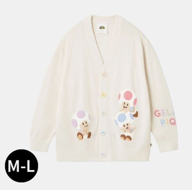 gelatopique キノピオジャガードカーディガン