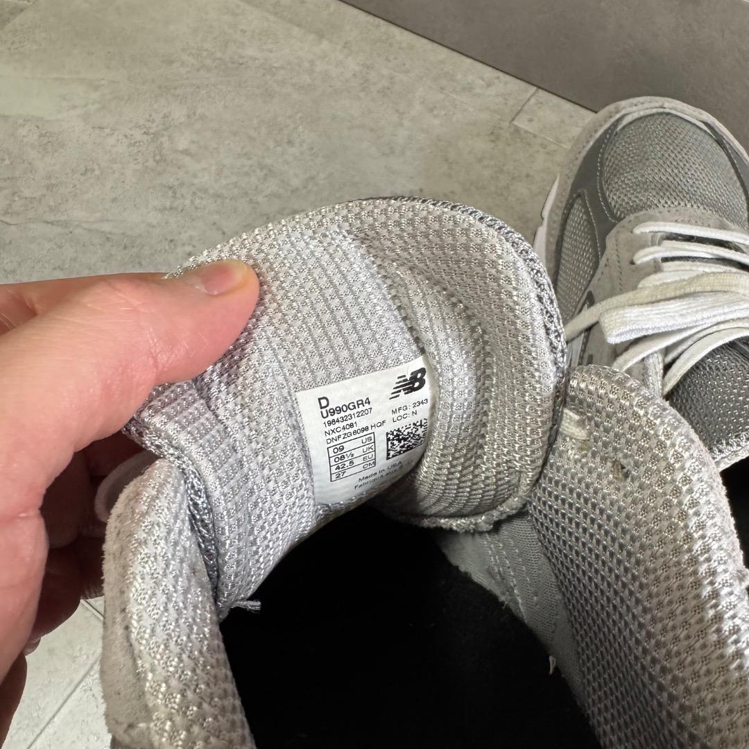 【美品】New Balance U990GR4 27.0 ニューバランスv4
