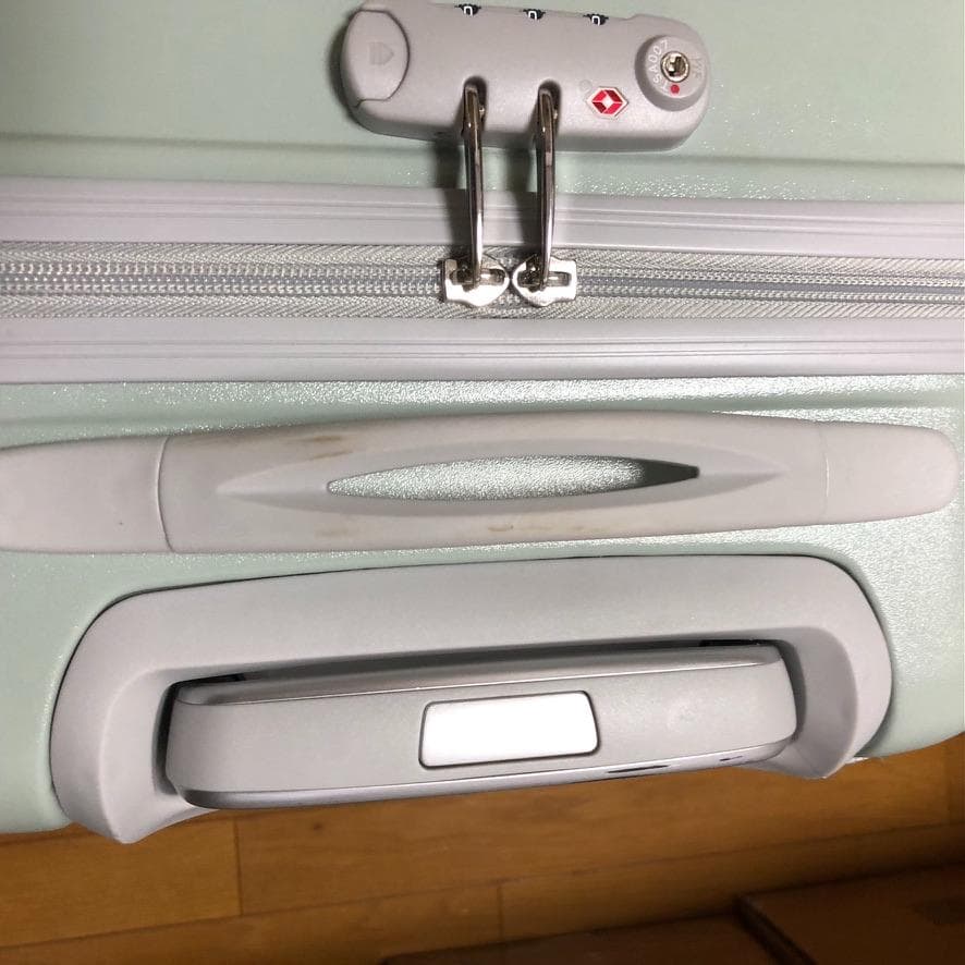 【中古】子供が乗れるキャリーケース キッズトラベル Mサイズ グリーンZ2