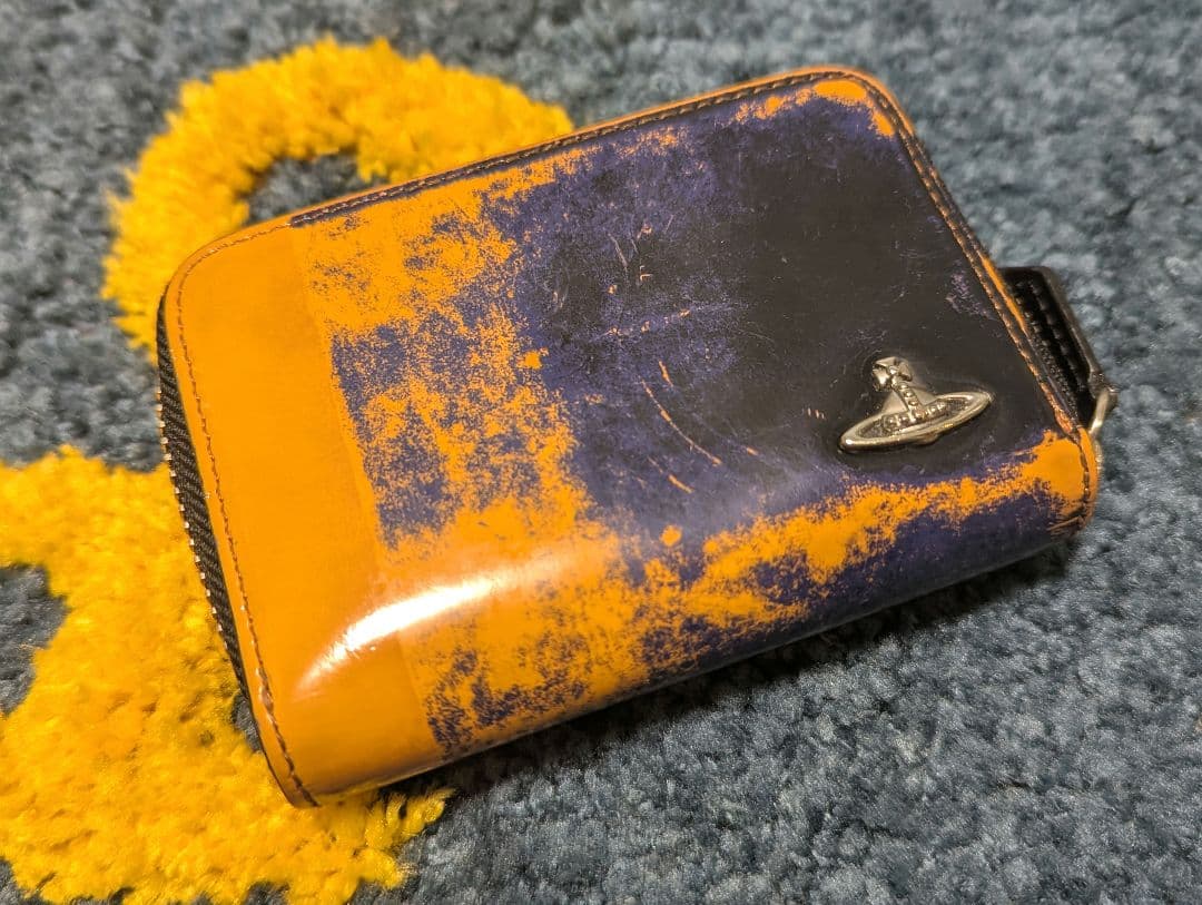 レザーケース ADVAN オレンジと紫