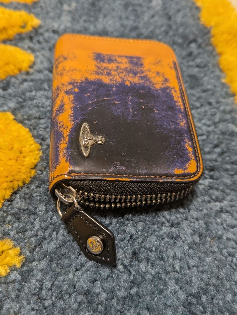 レザーケース ADVAN オレンジと紫