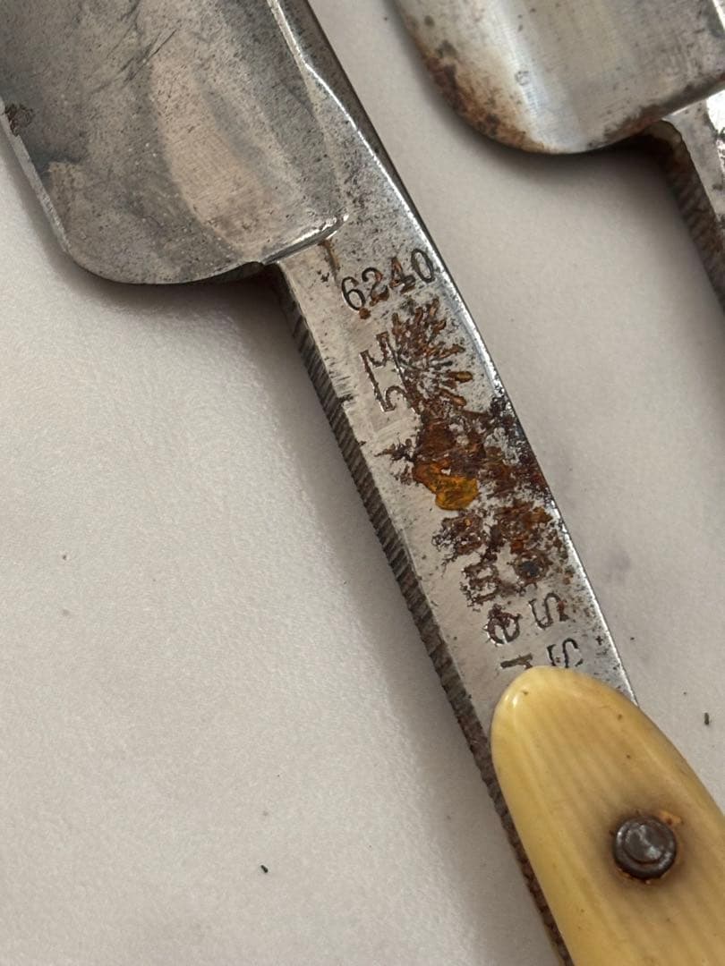 西洋カミソリ　カミソリ 理容道具 理容 塩澤 政明 8000 TRADEMARK