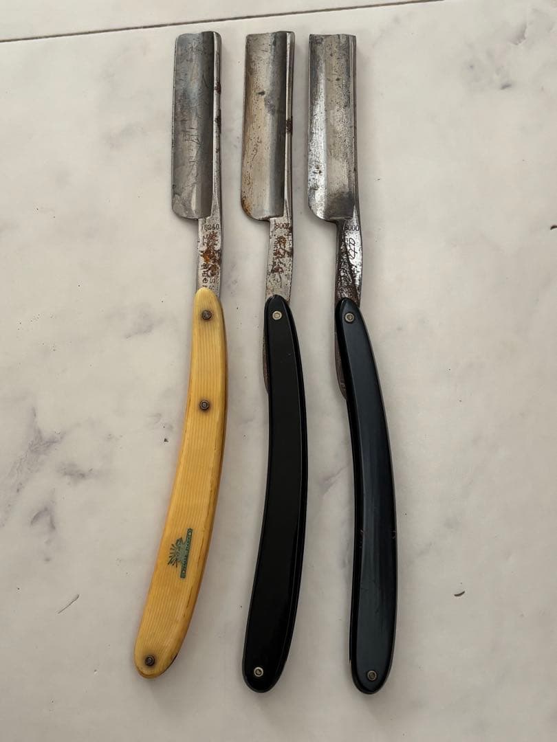 西洋カミソリ　カミソリ 理容道具 理容 塩澤 政明 8000 TRADEMARK