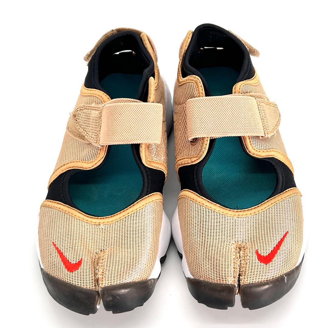 【美品】ナイキ エアリフト 足袋 スニーカー サンダル ゴールド 金 タビ 24