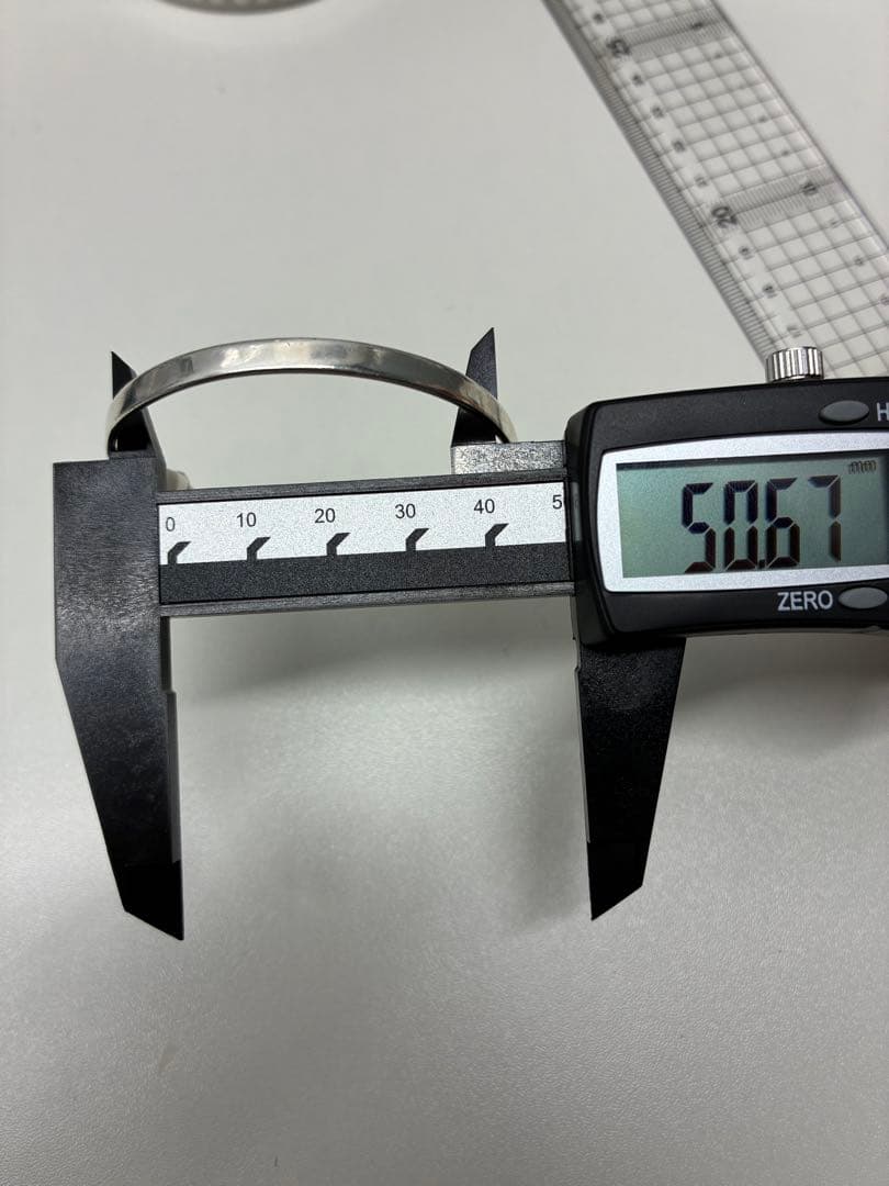 ティファニー　シルバーバングル ゴールド装飾付き