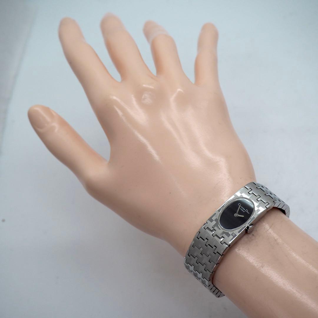 602 稼働 【美品】Dior 時計 D70-100 ミスディオール 箱付き