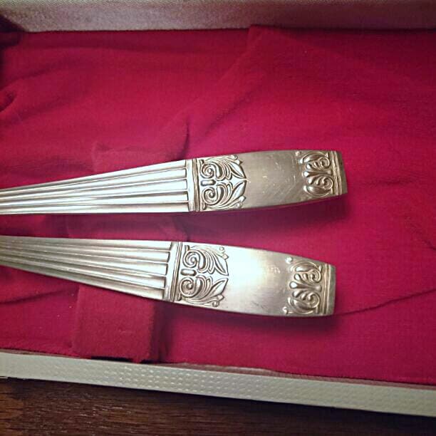 アンティーク サラダサーバー