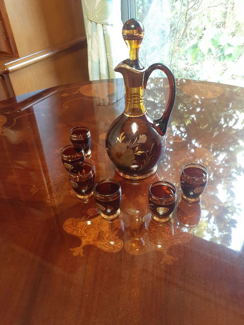 ボヘミアグラス　デキャンタ&グラス